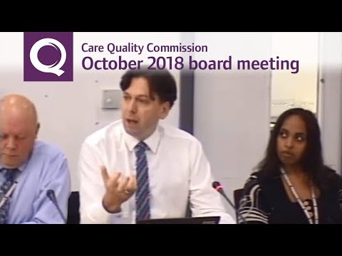 CQC board meeting – October 2018