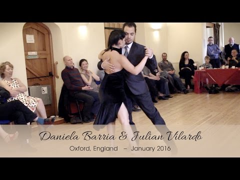  Julian Vilardo  and  Daniela Barria  are  dancing  to  "  Milonga De Mis Tiempos  "  by  Francisco Canaro