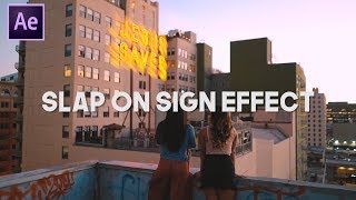 SLAP ON SIGN EFFECT - After Effects