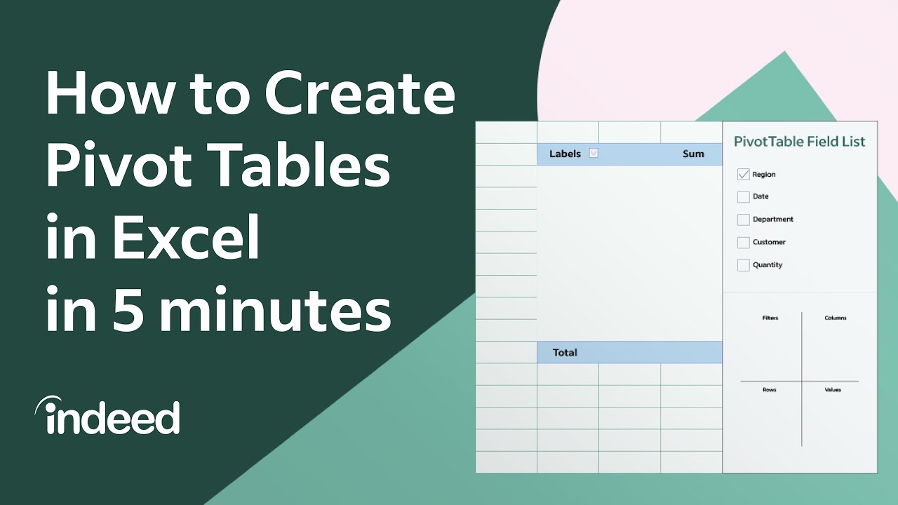 How To Create Pivot Tables in 5 Minutes (Microsoft Excel) | Indeed