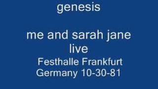 genesis- me and sarah jane live