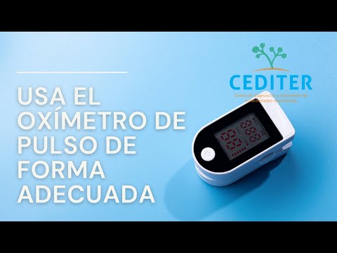 ¿Cómo usar el oxímetro de pulso?