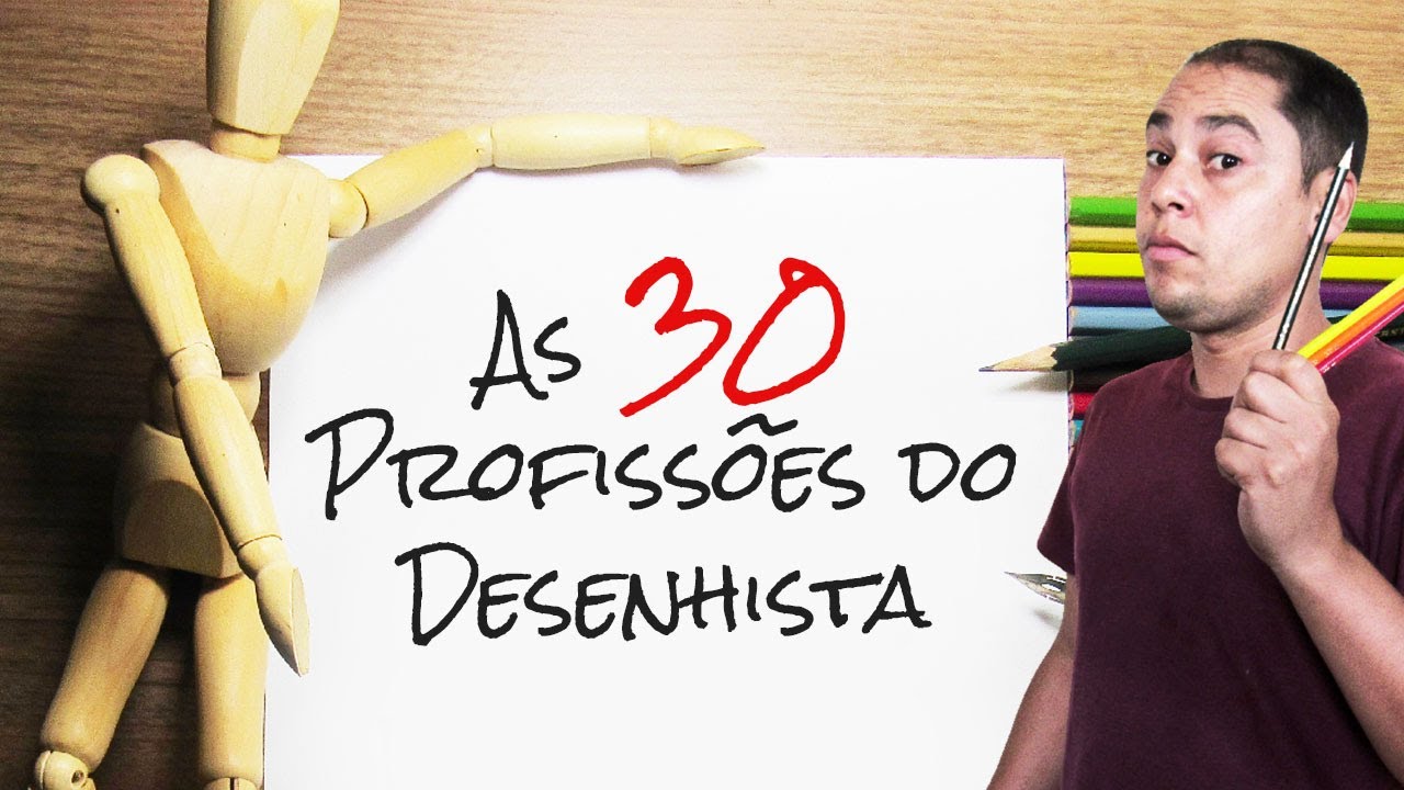 As 30 PROFISSÕES do DESENHISTA | Desenho Online