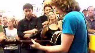 penny on the train track