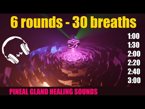 Wim Hof Breathing | 6 rounds with Pineal Gland Healing Sounds