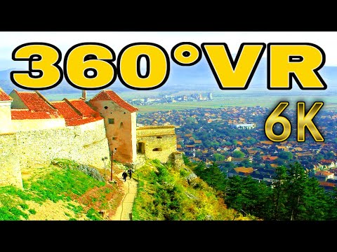 360° VR Citadel Rasnov Old Town Walk Tour Brașov Discover România Holiday 6K 3D Virtual Realty HD 4K