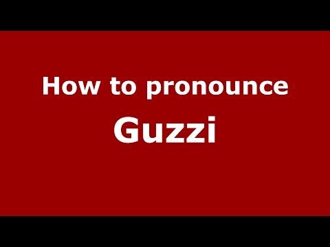 How to pronounce Guzzi (Spanish/Argentina) - PronounceNames.com