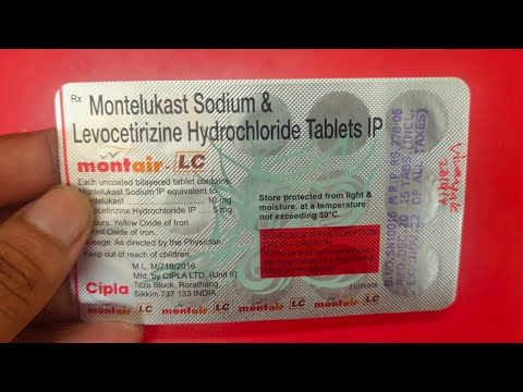Montelukast Sodium And Levocetirizine Hydrochloride Tablets