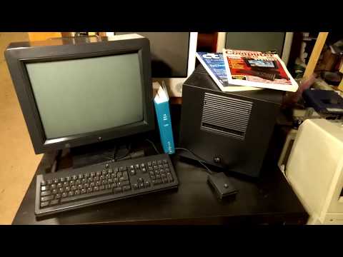 NeXTcube Computer mit NeXTstep OS - Demo - Start & Test