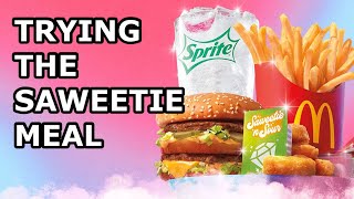 Trying the Saweetie Meal from McDonald’s! *BIG MAC, NUGGETS, & FRIES*