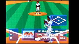 MLBPA Baseball on Sega Genesis / Megadrive / Nomad. Gameplay & Commentary