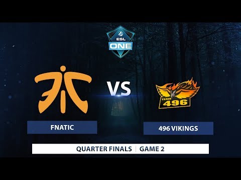 Fnatic vs 496 Gaming | Game 2 | ESL One Katowice 2018 SEA