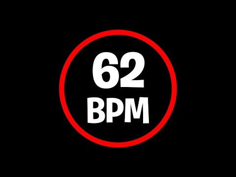 62 BPM - 4/4 - METRONOME - DRUMS CLICK TRACK