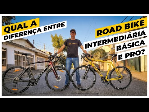 Qual a diferença entre bike de estrada (speed) básica, intermediária e profissional? Pedaleria