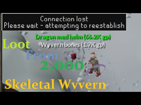 Loot From 2000 Skeletal Wyvern ಠ_ರೃ Oldschool Runescape