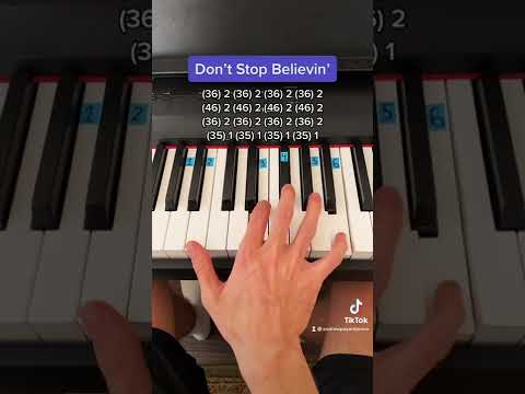 Don't Stop Believin' easy piano tutorial!