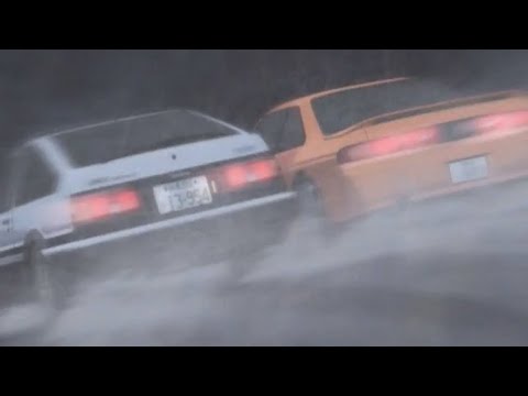Initial D - AE86 vs S14 Flashback scene (Fourth Stage)