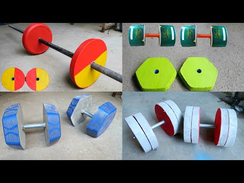 How To Make Homemade Concrete Dumbbells For Free