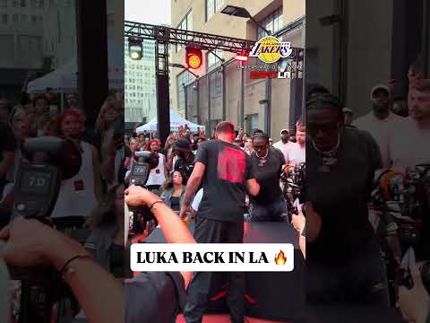 Luka Dončić Arrives at Jordan Downtown LA for "The One" Competition 🤩