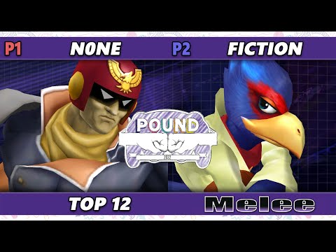 Pound 2022 Top 12 - Fiction (Falco) Vs. n0ne (Captain Falcon) SSBM Smash Melee Tournament