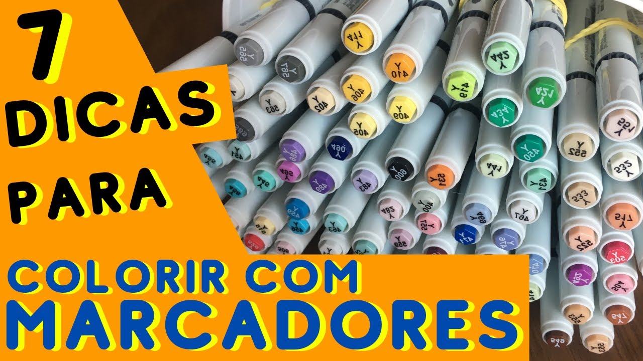 7 TÉCNICAS PARA COLORIR COM MARCADORES