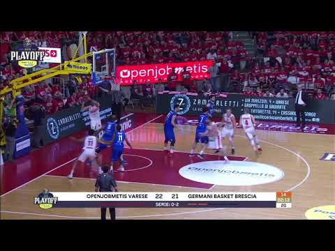 HIGHLIGHTS G3 LBA Playoff PosteMobile/ Openjobmetis Varese - Germani Basket Brescia 64-69