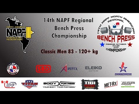 Classic Men 83-120+kg 14th NAPF Bench Press