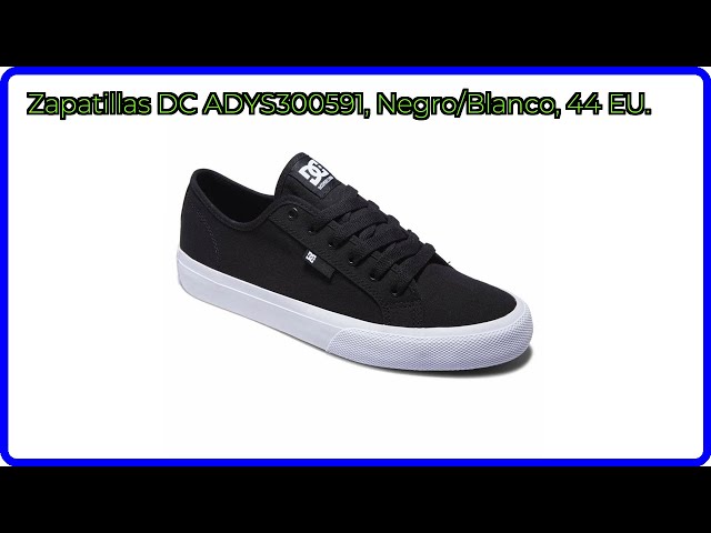 Vídeo relacionado con DC Shoes ADYS100551 Hombre Zapatillas de Skateboard, Negro (Black/White BKW), 44.5 EU