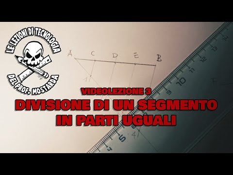 Videolezione 3 - Divisione di un segmento in parti uguali - Classe Prima