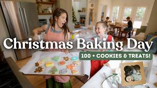 A Christmas Baking Day in Our Kitchen | 100+ Treats to Gift for Homemade Cookie Boxes | Kid-Friendly