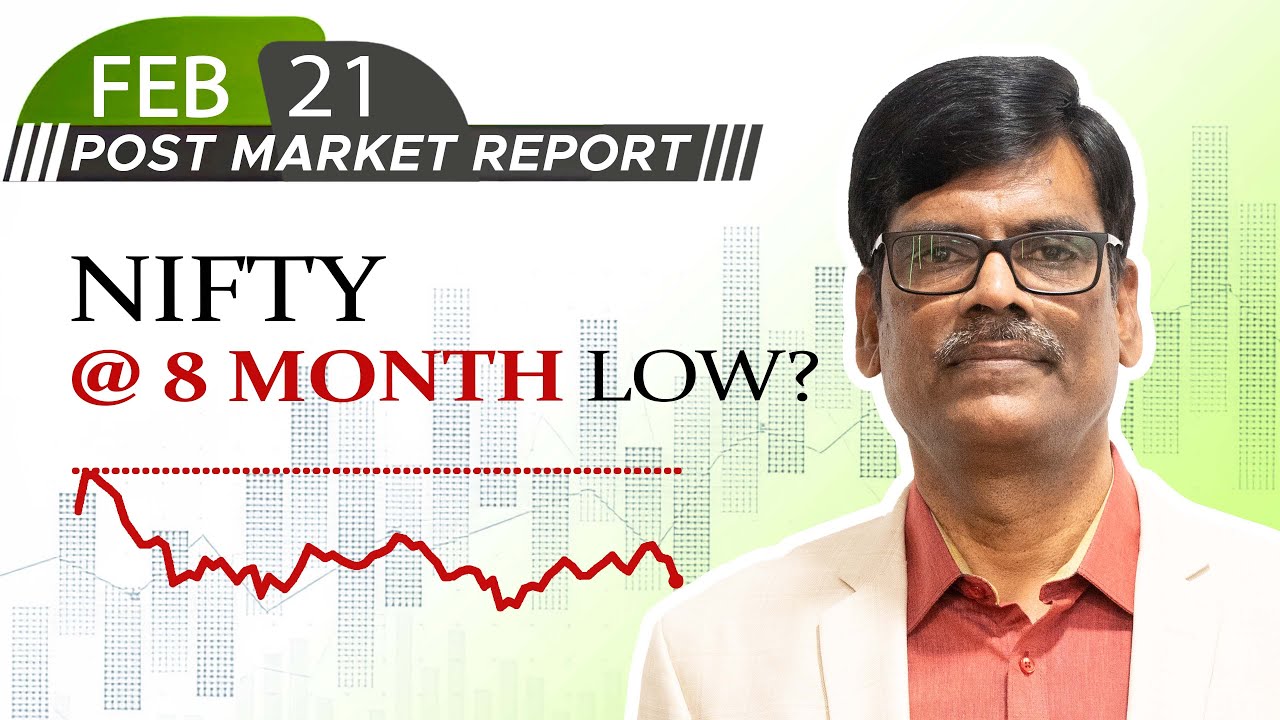 Nifty @ 8 MONTH LOW? Post Market Report 21-Feb-25