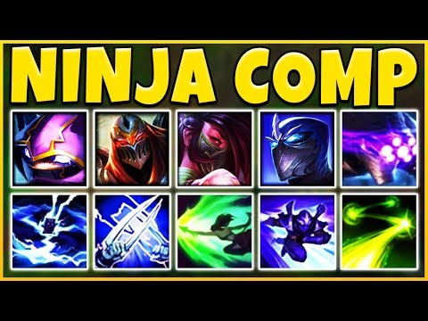 NINJA ASSASSIN COMP 2019 (REWORKED AKALI) THE DEADLIEST TEAM EVER - League of Legends
