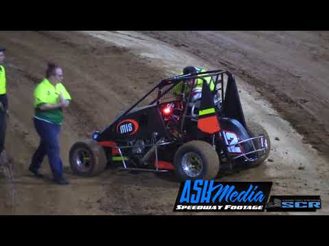 Compact Speedcars: Darren Vine Massive Rollover - Archerfield Speedway