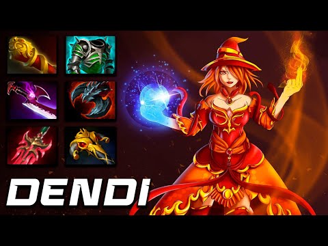 B8.Dendi Lina Super Carry - Dota 2 Pro Gameplay [Watch & Learn]