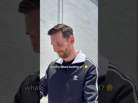 WHAT is Lionel Messi looking at? 👀😮‍💨 #adidas #football #F50