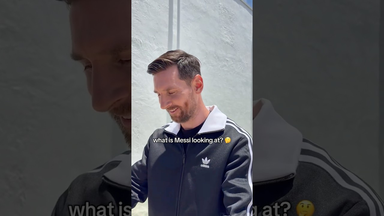 WHAT is Lionel Messi looking at? 👀😮‍💨 #adidas #football #F50