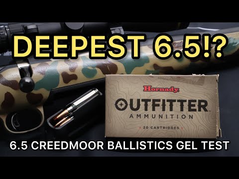 6.5 Creedmoor 120gr CX Hornady Outfitter Ballistics Gel Ammo Test