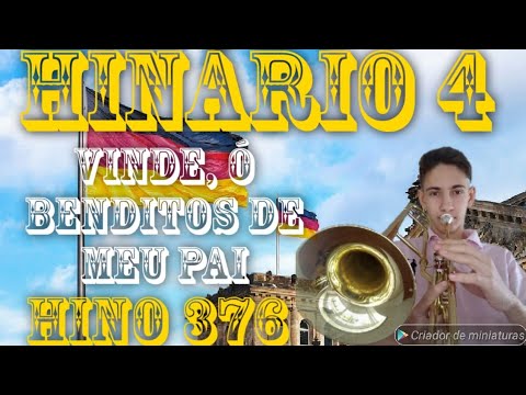 Hino 376 hinário 4 Ccb (1a versão hino 95 H5) | Música com Brenno - Tocando hinos antigos da Ccb