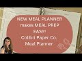 NEW MEAL PLANNER makes MEAL PREP EASY! Product Review by Colibri Paper Co. 🤯