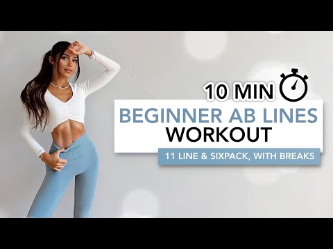 10 MIN BEGINNER AB LINES WORKOUT | 11 Line Abs & Sixpack (Without Getting Bulky) | Eylem Abaci