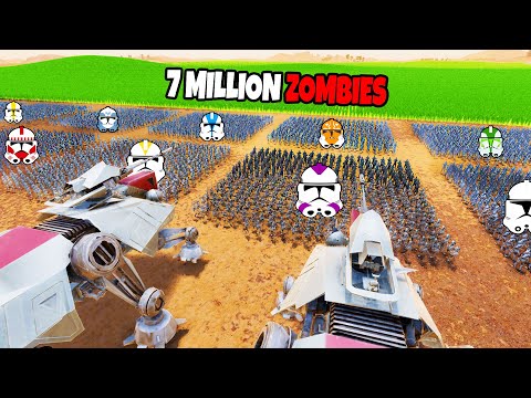 Every Clone Trooper Legion VS 7 MILLION ZOMBIES! - UEBS 2: Star Wars Mod