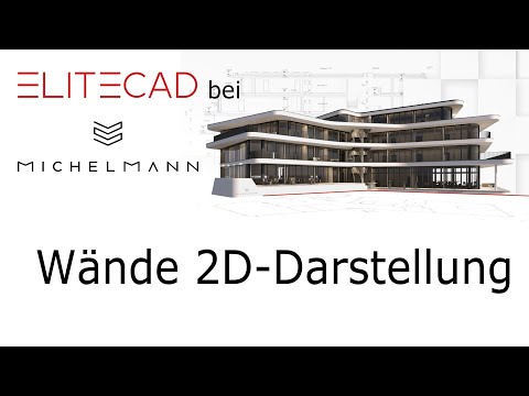 ELITECAD Wände - 2D Darstellung im Grundriss und Schnitt