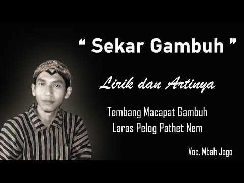 Lirik dan Arti Sekar Gambuh Ping Catur