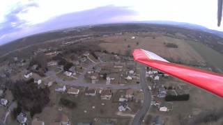 preview picture of video 'Flying the Great Planes Spirit with an E-flite CGO1 Camera over Front Royal, VA January 18, 2014'
