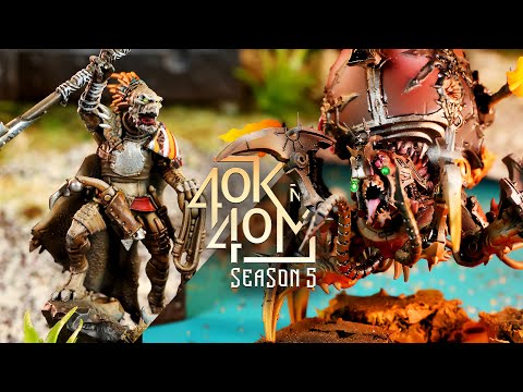 All Kroot Army vs Chaos Space Marines - New Detachment 40k in 40m Warhammer Battle Report!