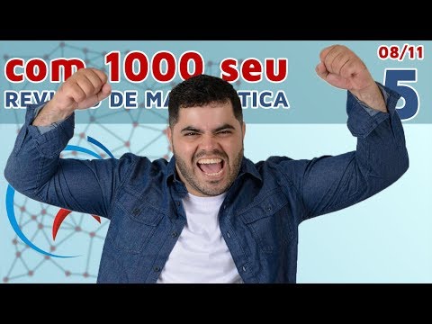 🔴 REVISÃO MEGA AULÃO MATEMÁTICA ENEM 2019 | Questões Mais Fáceis | Com 1000 Seu #5
