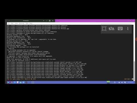 update my Linux xfce4 in termux