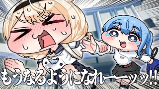 【手描き】推しを悲しませないために星街家にお邪魔する風真いろは【こまいぬ/切り抜き/Hololive】