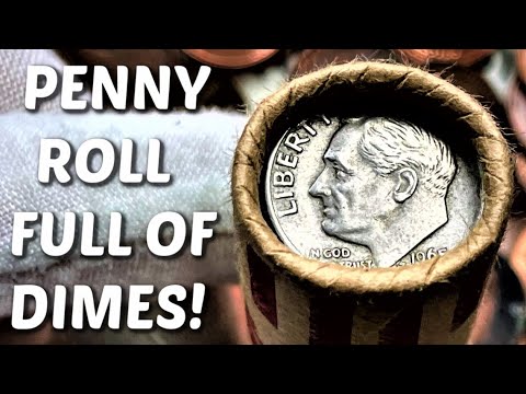 THIS IS WHY I LOVE CUSTOMER WRAPPED ROLLS! COIN ROLL HUNTING PENNIES, DIMES, NICKELS, AND QUARTERS