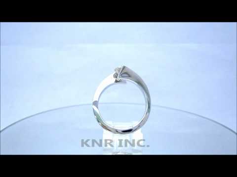 ROUND DIAMOND ENGAGEMENT RING TENSION SET 0.75CT - KNR INC - 872